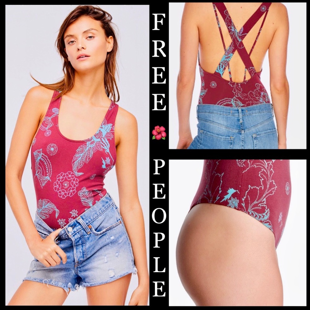 Free people med something pretty body suit NWOT - Picture 1 of 8